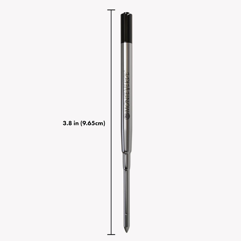 Monteverde Ballpoint Refill to Fit Parker Ballpoint Pens, Medium Point, Soft Roll, Black, 2 per Pack (P132BK) - Image 2